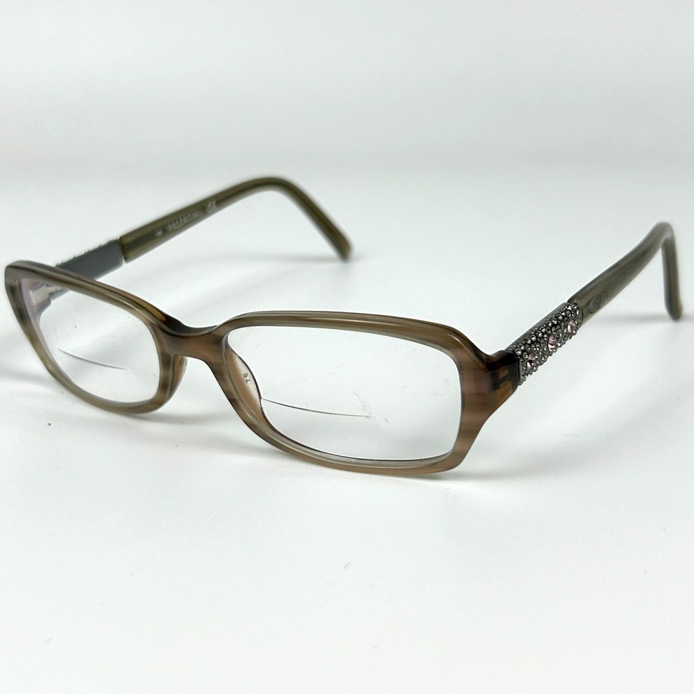 Valentino VAL 5545 Women Eyeglasses Frame Brown Rhinestone Full Rim 52-17-135 mm